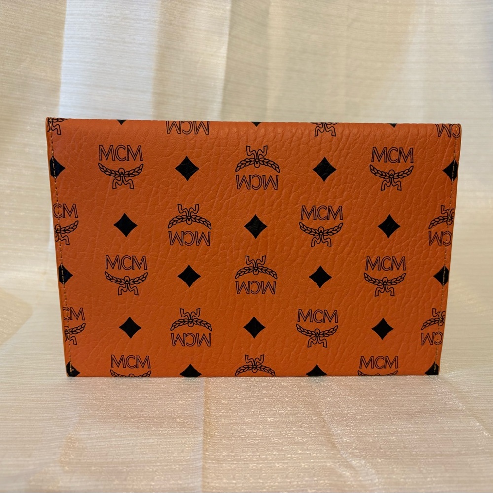 MCM Cognac Envelope Clutch - Picture 2 of 5
